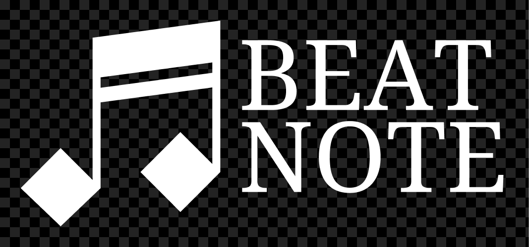 Beat Note Vector Logo Only (White)